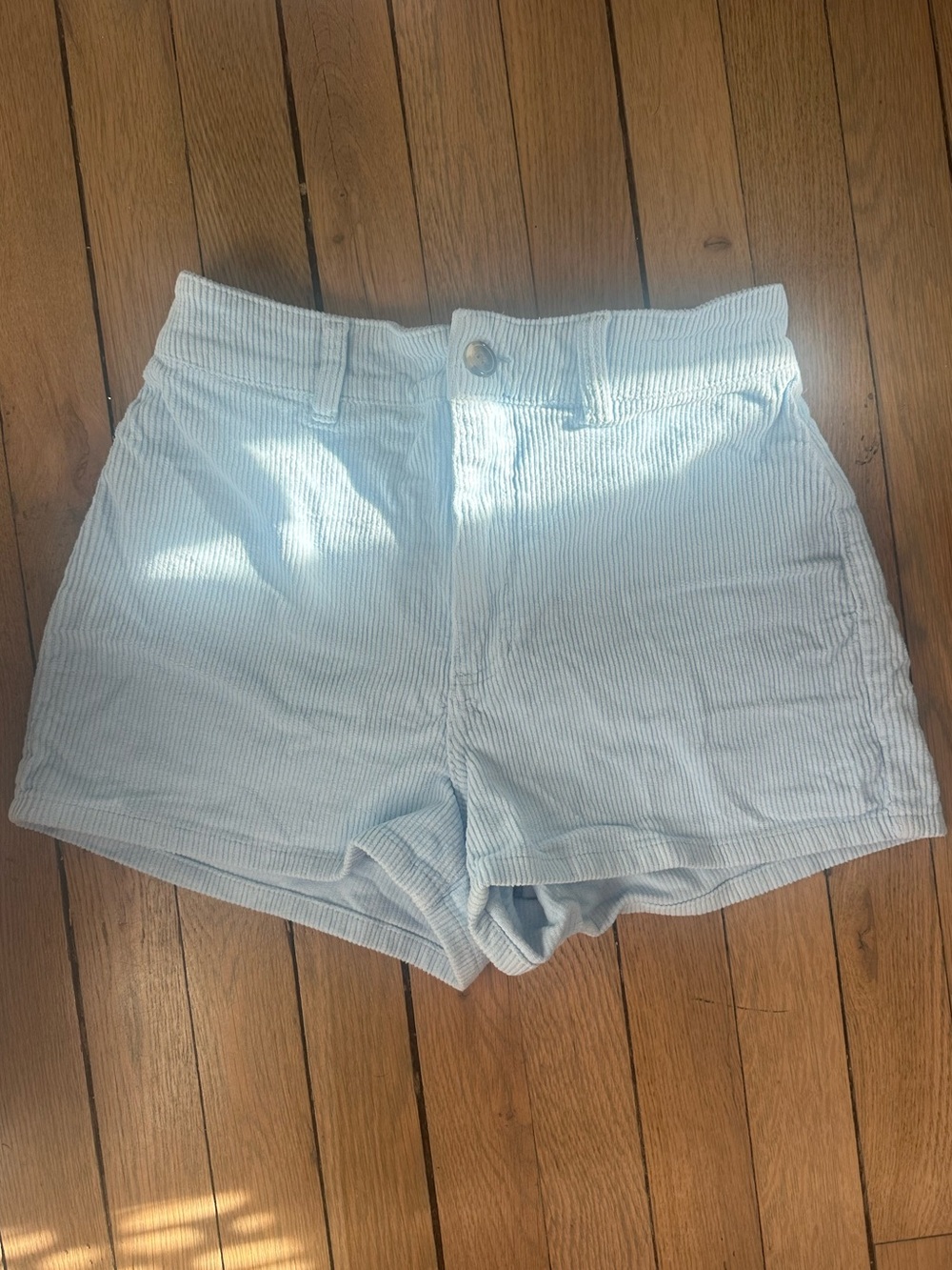 Billabong Light Blue Corduroy High-Rise Women’s Shorts